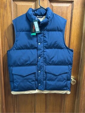 Alpine Design Men's 1962 Retro Puffer Vest NWT Vintage Blue Sz M
